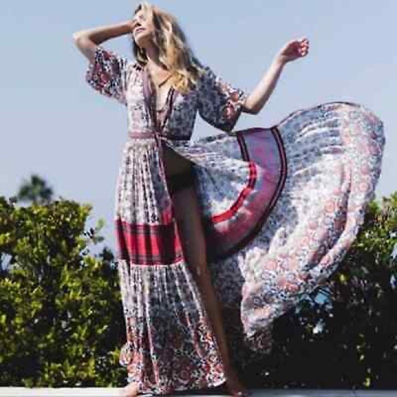 Spell Dresses & Skirts - Spell Elle Gown in Rosewood